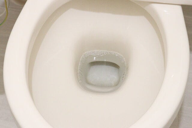 トイレ用洗浄剤　使用後