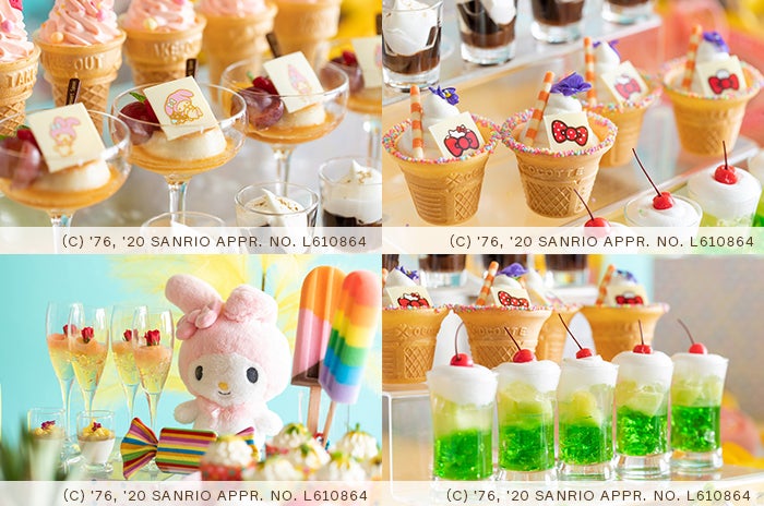 サマー・スイーツ・フェスティバル　～ハローキティ ・ マイメロディ　コラボティーパーティ～（提供画像）