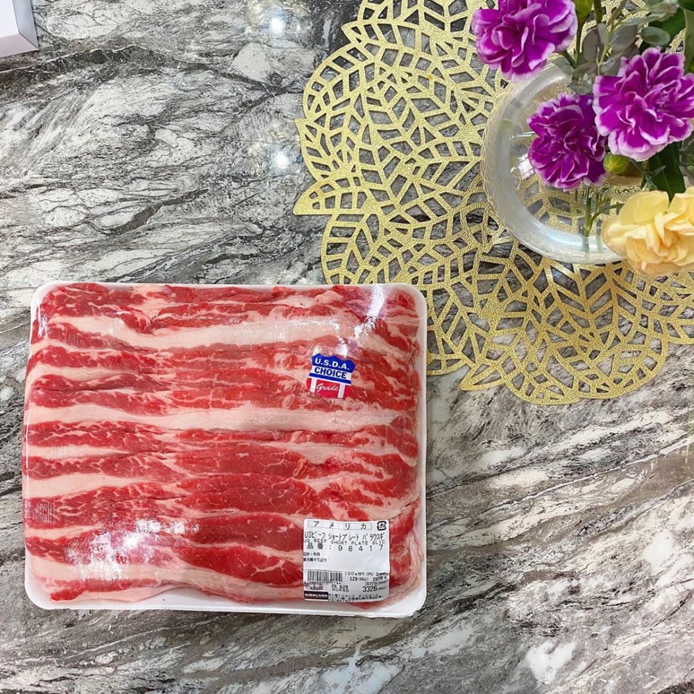 USAビーフショートプレートバラ薄切り