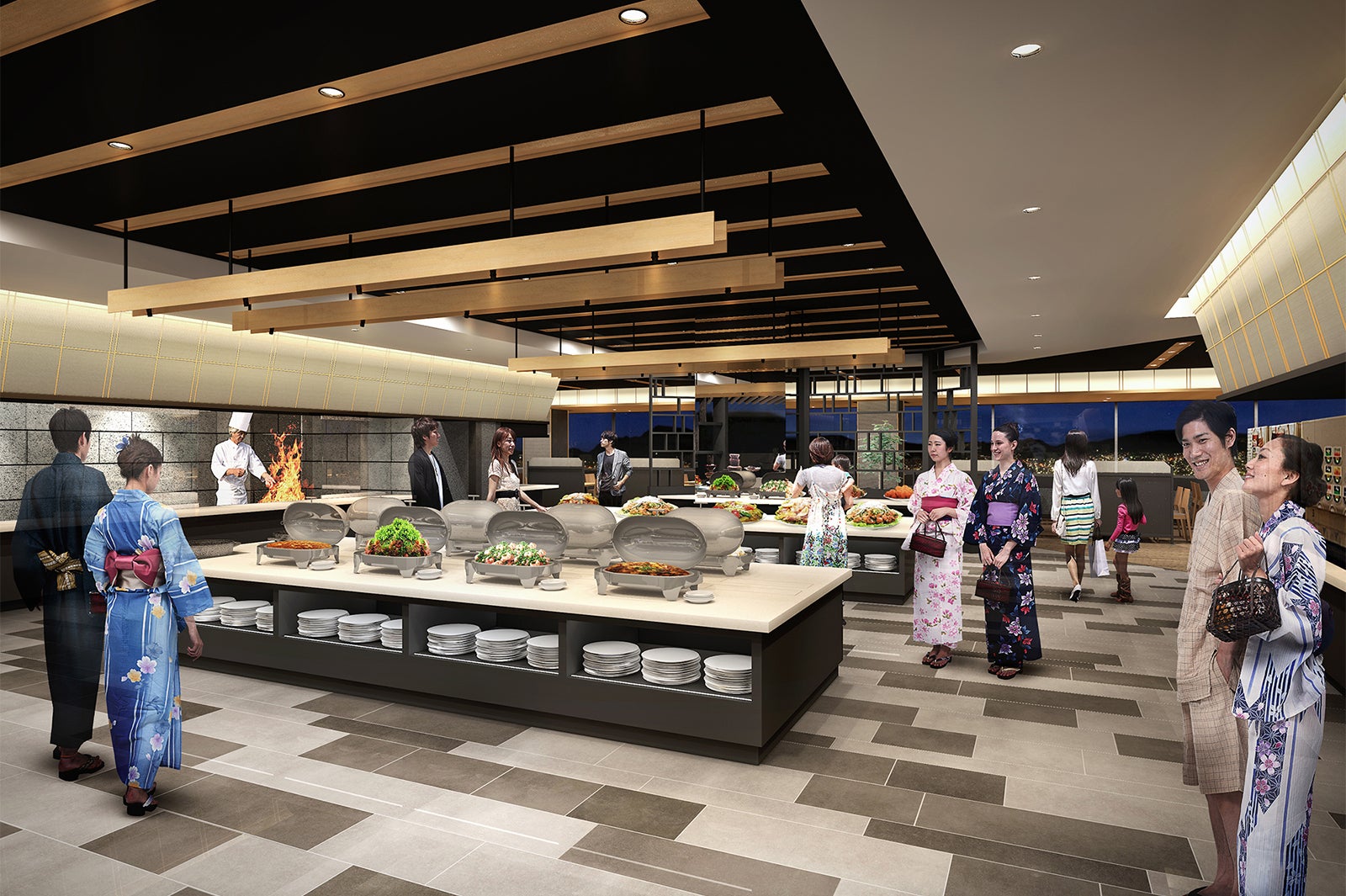 レストラン／画像提供：大江戸温泉物語