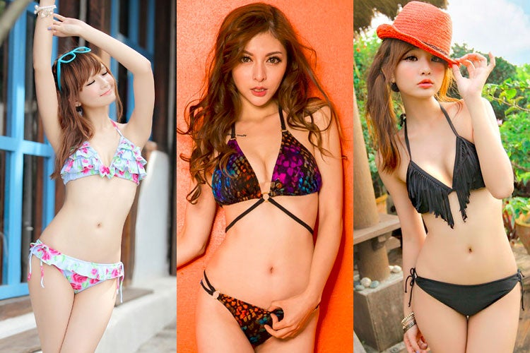 セクシーさ際立つ！「三角ビキニ」で大人の色気むんむん