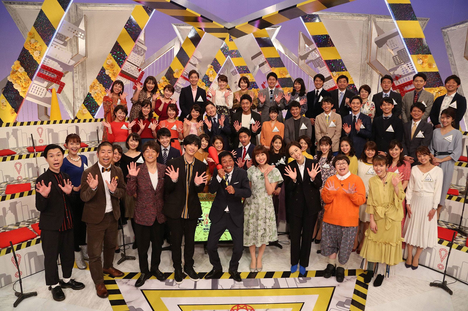 「さんまのFNSアナウンサー全国一斉点検」出演者 （C）フジテレビ