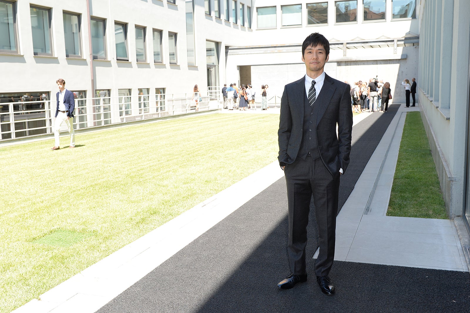 西島秀俊、イタリア・ミラノにて（提供写真）
