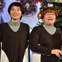 ハリセンボンの近藤春菜(左)と箕輪はるか(右)