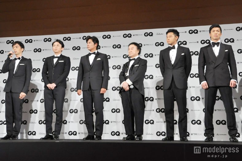 （左から）ヒャダイン／前山田健一、有吉弘行、織田裕二、篠山紀信、北島康介選手、村田諒太選手