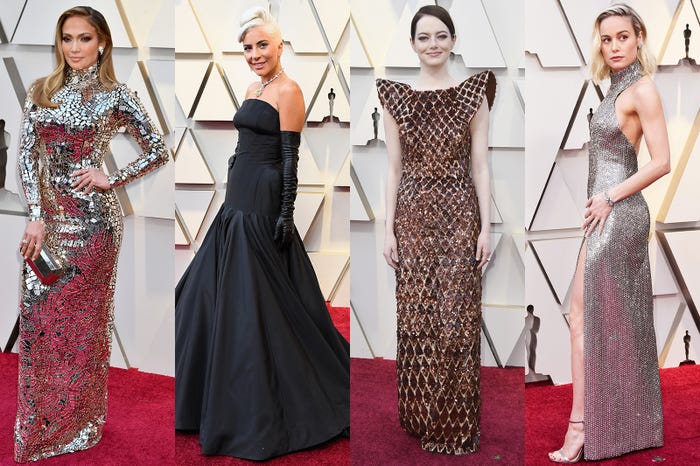 ジェニファー・ロペス、レディ・ガガ、エマ・ストーン、ブリー・ラーソン/photo:Getty Image