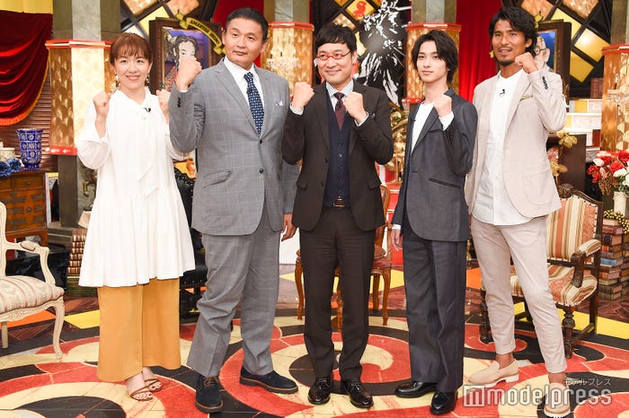 (左から)浜口京子、貴乃花光司、山里亮太、横浜流星、中澤佑二 (C)モデルプレス