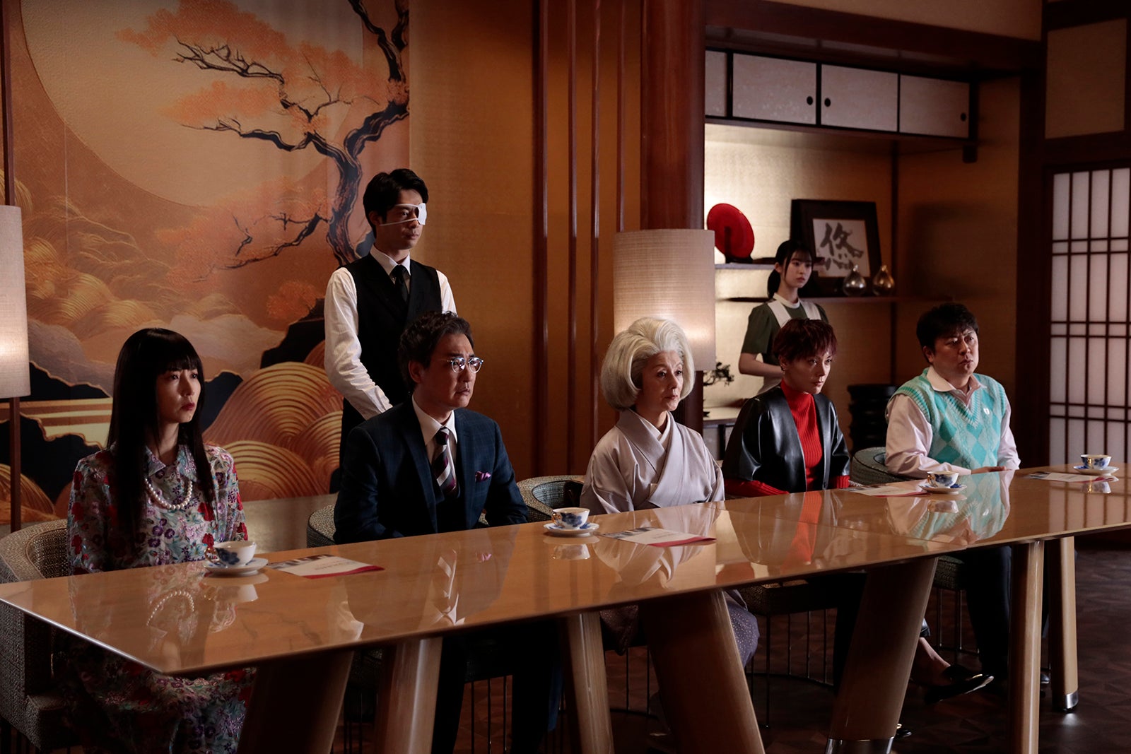 MEGUMI、安井順平、夏木マリ、土屋アンナ、吉田ウーロン太、「プライベートバンカー」第6話（C）テレビ朝日