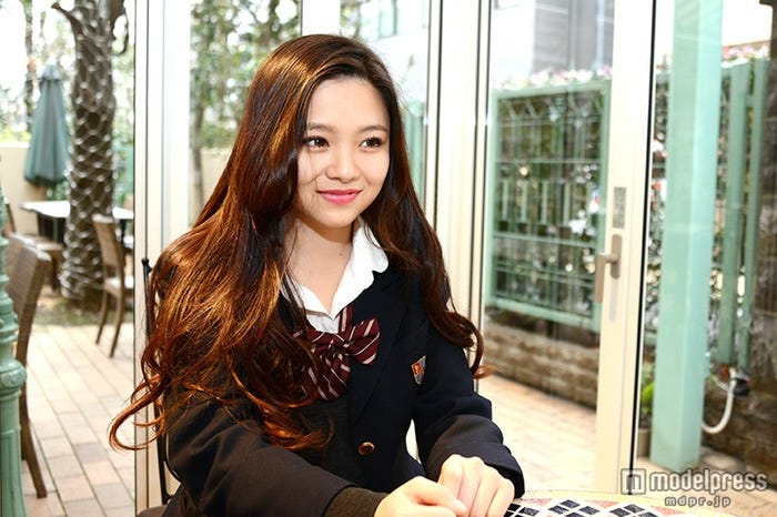 「関西女子高校生ミスコン2014」グランプリ“みゆ”こと桜井美悠(さくらいみゆ)さん/収録現場にて撮影