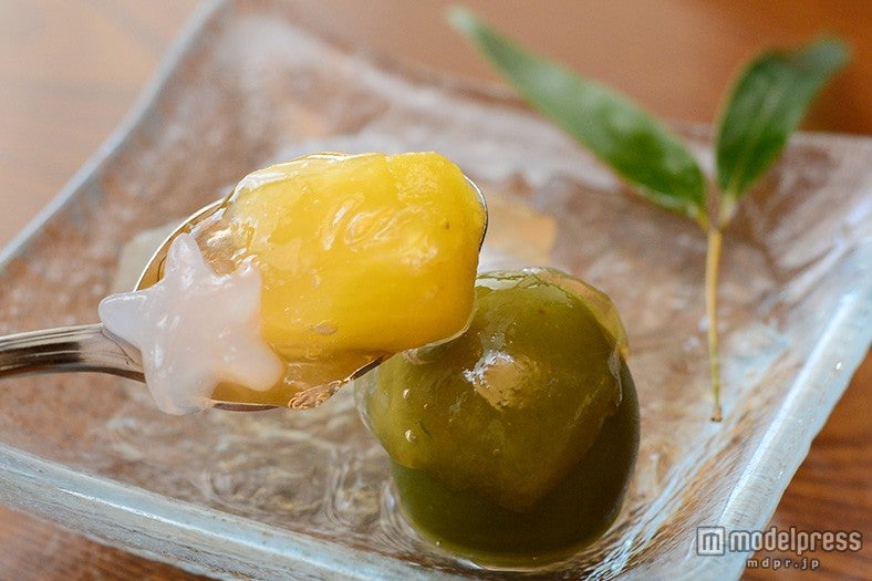 星形ナタデココとフルーツもたっぷり