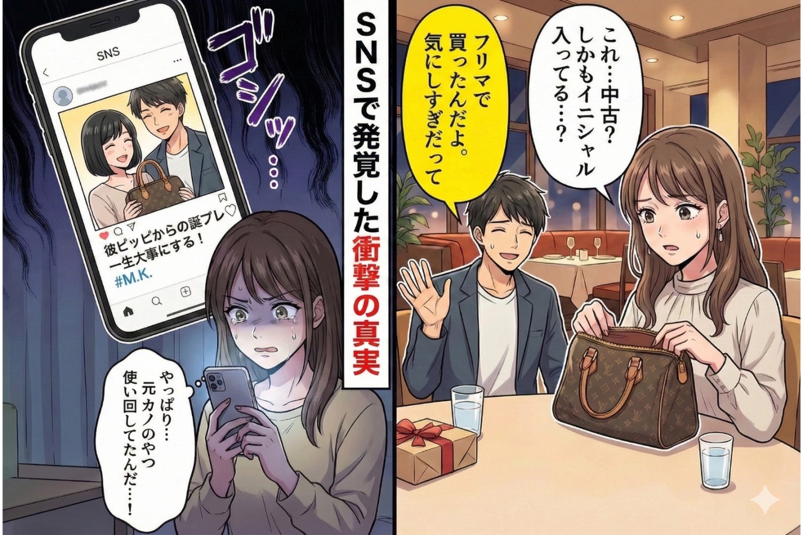 誕プレに中古品（？）をくれた彼→不審に思って、徹底的に調べてみた結果...