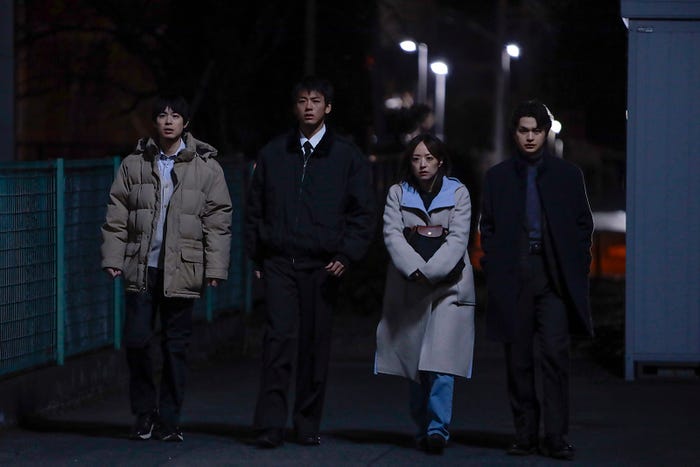 渡辺大知、竹内涼真、井上真央、瀬戸康史「再会~Silent Truth~」第8話(C)テレビ朝日