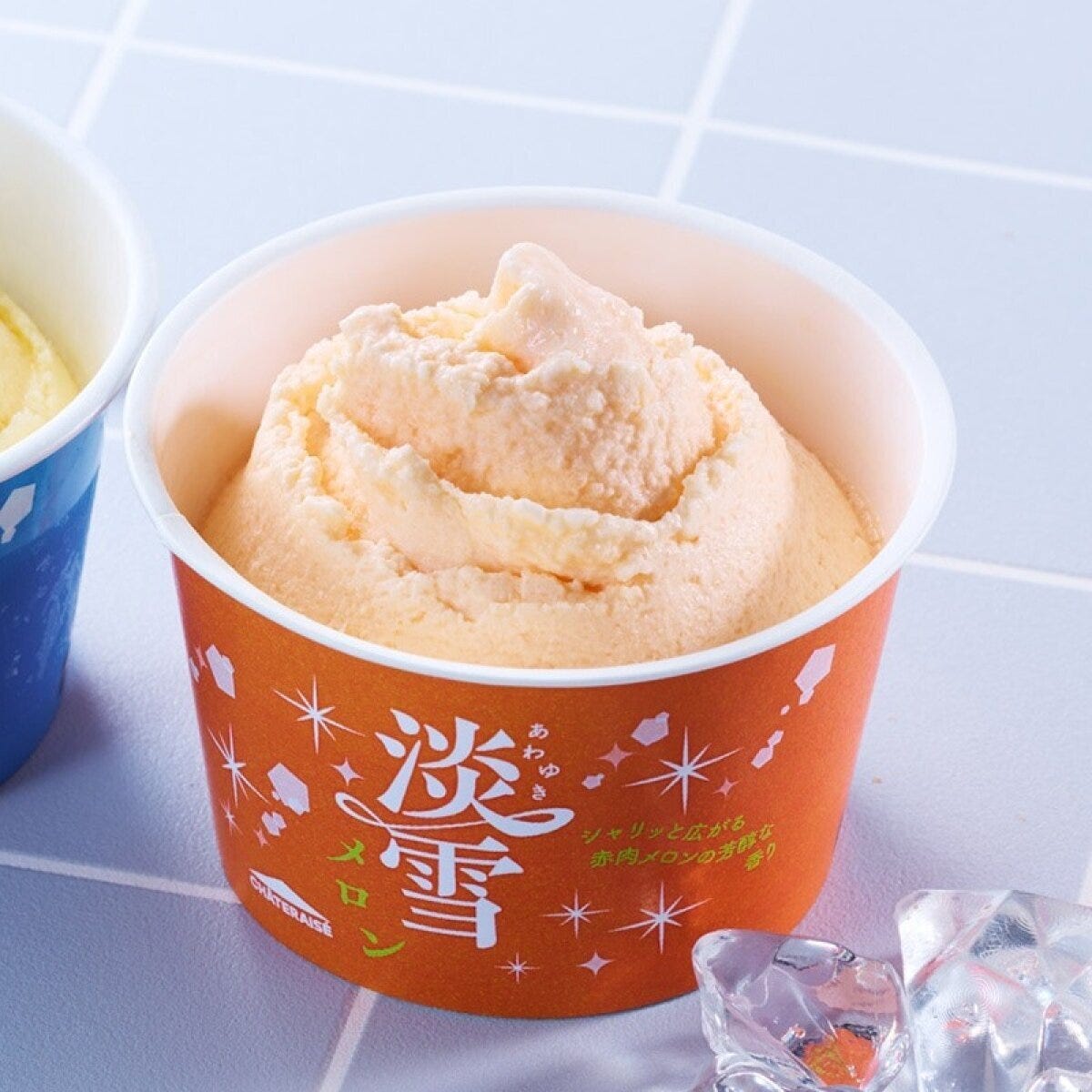 シャトレーゼ 季節限定アイス 淡雪メロン1個 シャトレーゼ 季節限定アイス 淡雪メロン1個