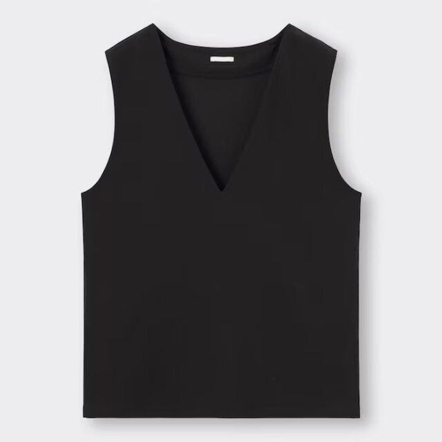 GU　カットソーVネックベスト