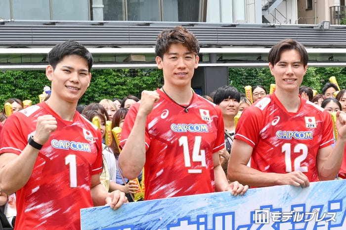 西田有志、石川祐希、高橋藍(C)モデルプレス