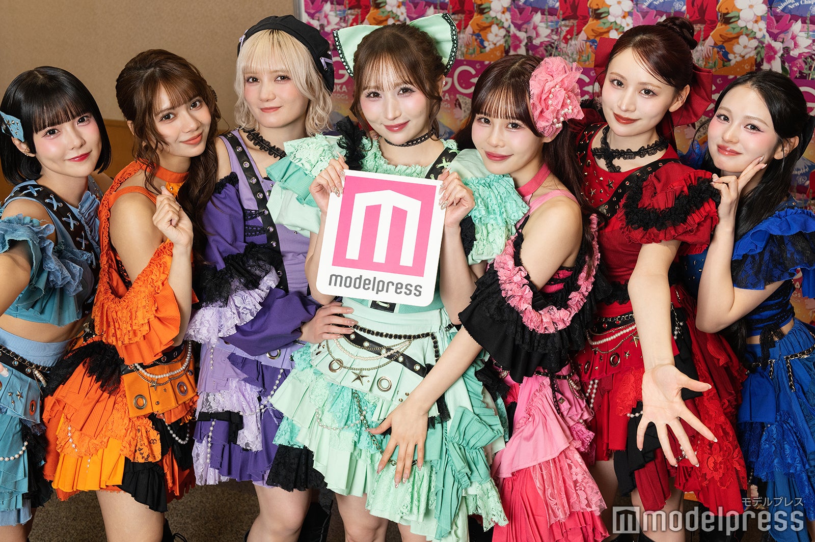 CANDY TUNE／左から：福山梨乃、南なつ、宮野静、小川奈々子、村川緋杏、立花琴未、桐原美月（C）モデルプレス