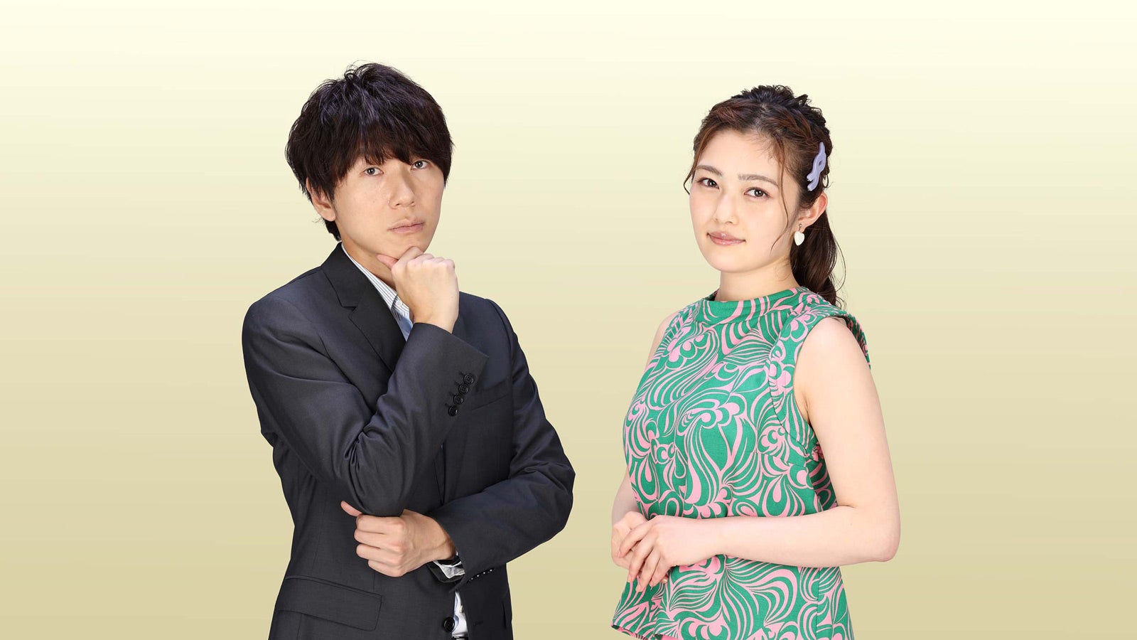 古市憲寿、井上咲楽（C）フジテレビ