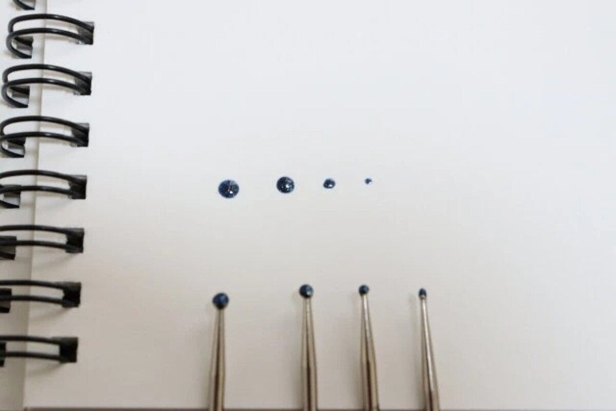 ダイソー　ネイル用ドットペン　使用例