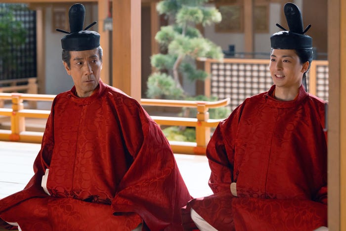 岸谷五朗、高杉真宙「光る君へ」第39話(C)NHK