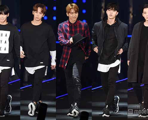 “モデル”MYNAME「TGC」でクールなランウェイ アクロバティックなポーズに3万人沸く