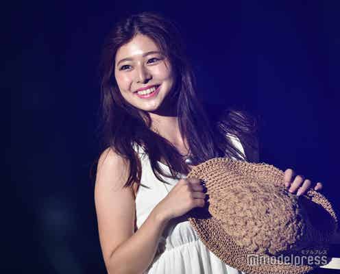 「虹オオカミ」兼清萌々香、白ワンピで王道夏コーデ ヘルシーな美貌に視線集中<TGC teen 2023 Summer>