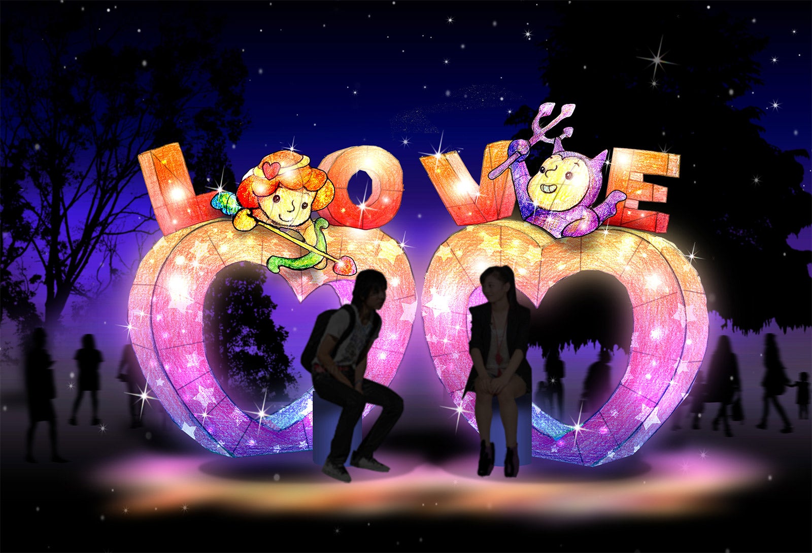 LOVE（フォトスポット）／画像提供：豊島園