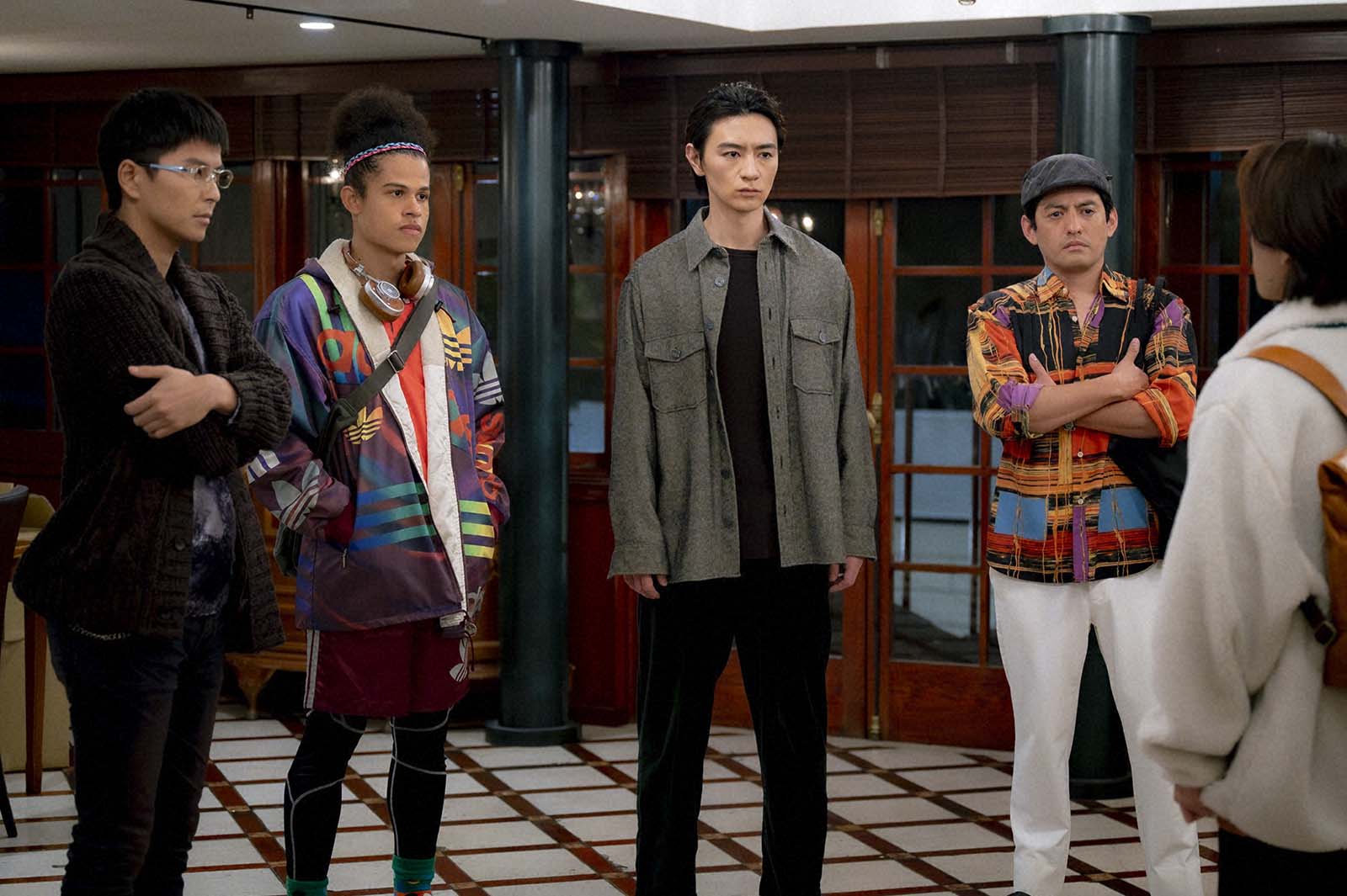 （左から）朝井大智、ジュア、細田善彦、フェルナンデス直行「フェルマーの料理」最終話より（C）TBS