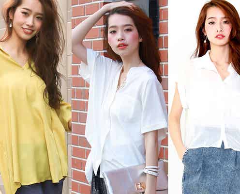 うなじチラ見せ!シャツは「襟抜き」で色気を出すのが今っぽい