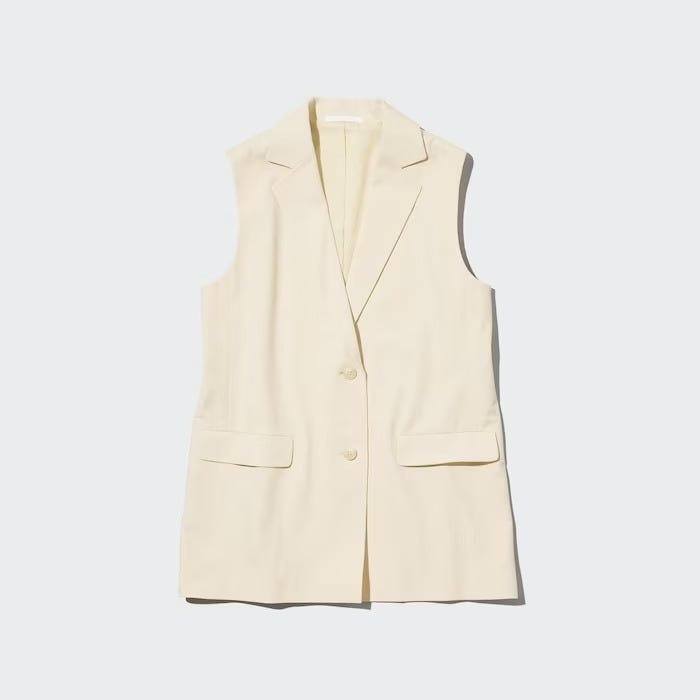 ユニクロ　uniqlo　レディース　おすすめ　オススメ　コスパ　2023　春　新作　ジレ　ロングジレ　ベスト