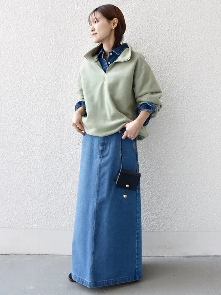 ハーフジップコーデ3