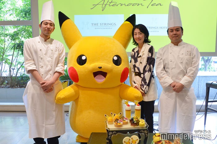 ピカチュウがスペシャルゲストとして登場 ※実際のアフタヌーンティーにはピカチュウは登場しません。(C)モデルプレス