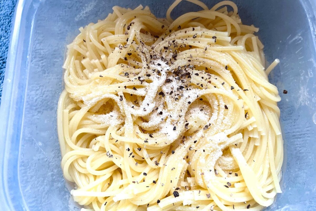 やけくそ塩納豆パスタ