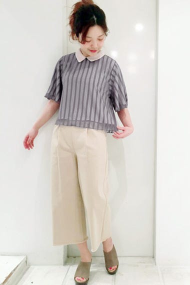 airy stripe top ~エアリーストライプトップ「flower」9,698円/画像提供:flower WEB SHOP