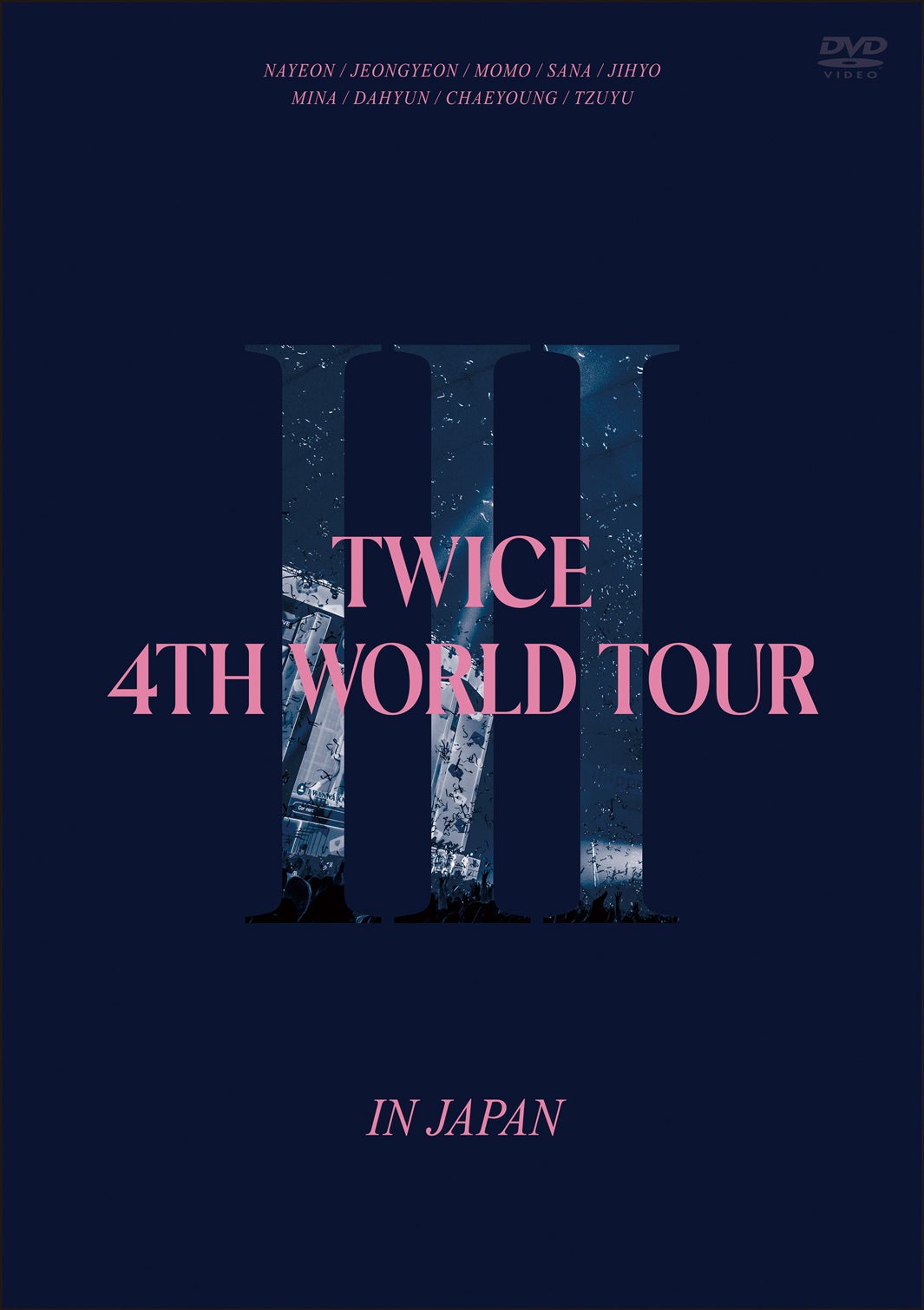 「TWICE 4TH WORLD TOUR 'III' IN JAPAN」通常盤DVDジャケット写真（提供写真）