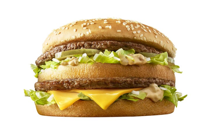 ビッグマックの1.3倍の大きさ「グランド ビッグマック」/画像提供:日本マクドナルド株式会社