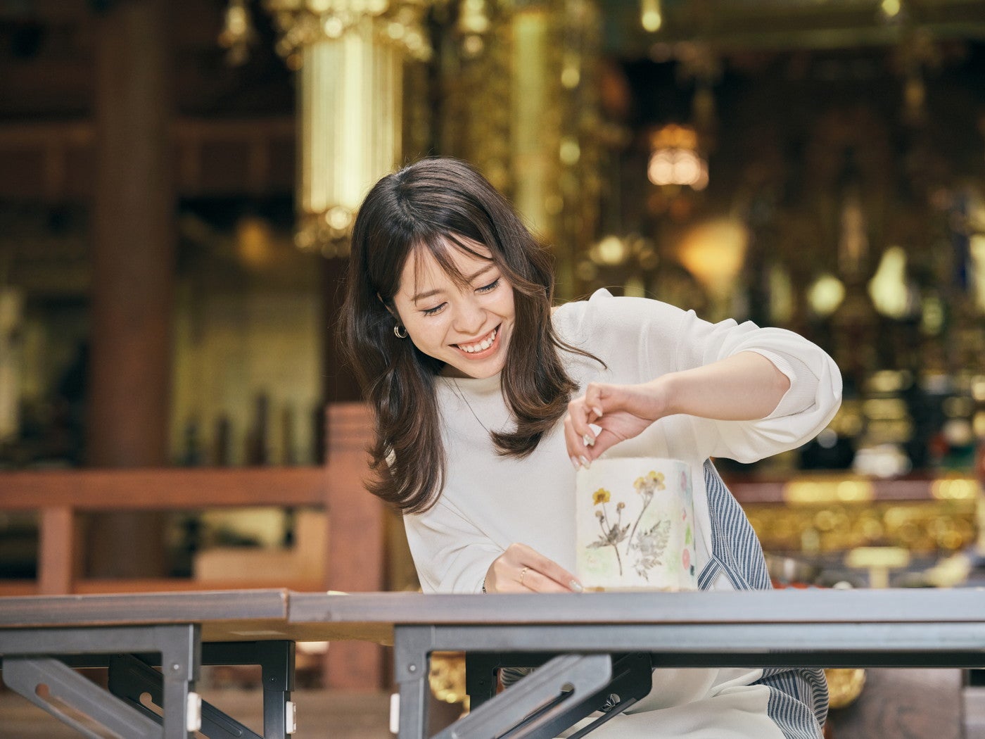 どの絵柄を持ってこようか、ワクワクしながら貼り付け／提供画像