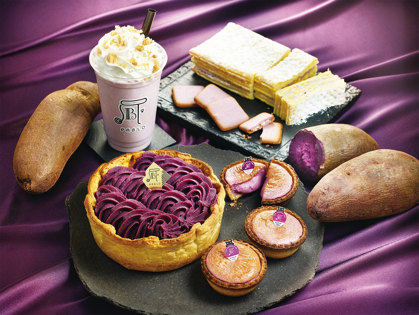 PABLO、紅芋のチーズタルト登場 カフェメニューも紫色に／画像提供：PABLO