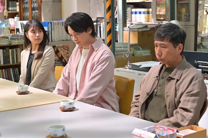 有村架純、中村倫也、梶原善「石子と羽男―そんなコトで訴えます?―」第8話より(C)TBS