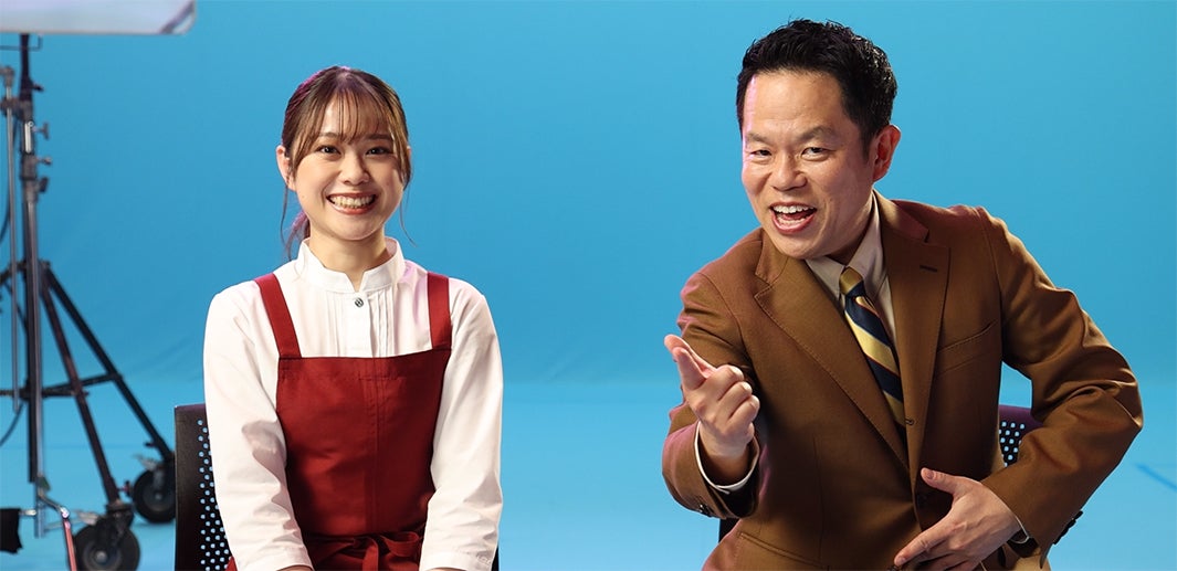 森山未唯、津田篤宏／新TVCM「完全メシパーン 篇」（提供写真）