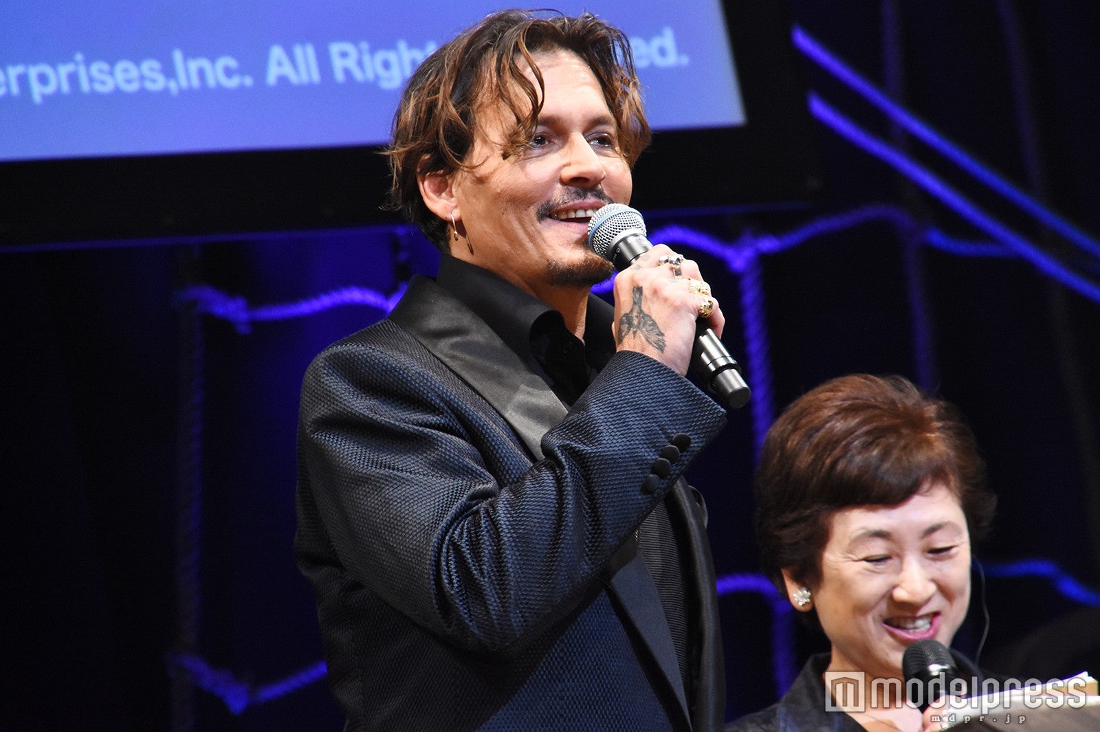 来日時のジョニー・デップ （C）モデルプレス