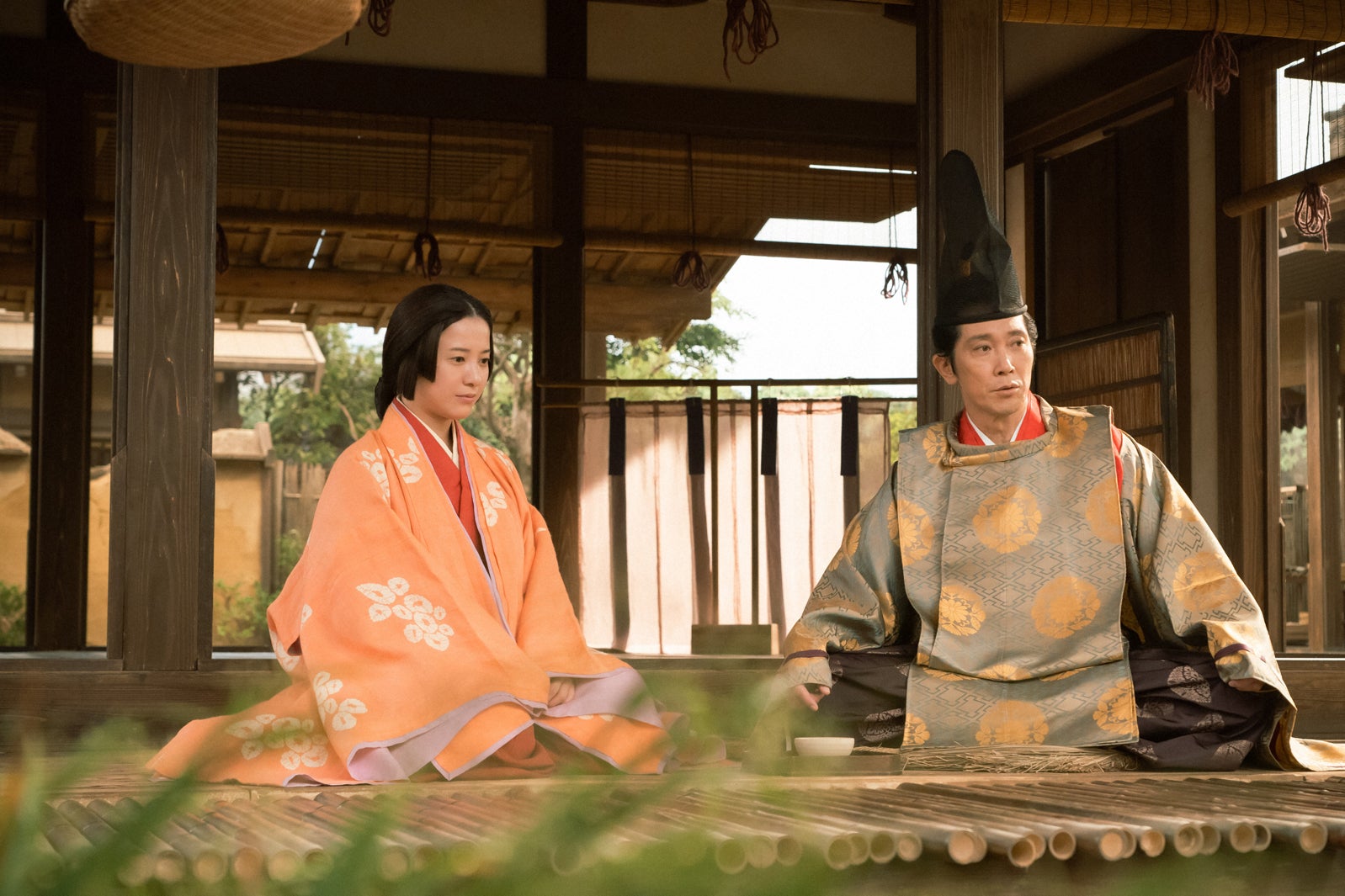 吉高由里子、佐々木蔵之介「光る君へ」第11話より（C）NHK