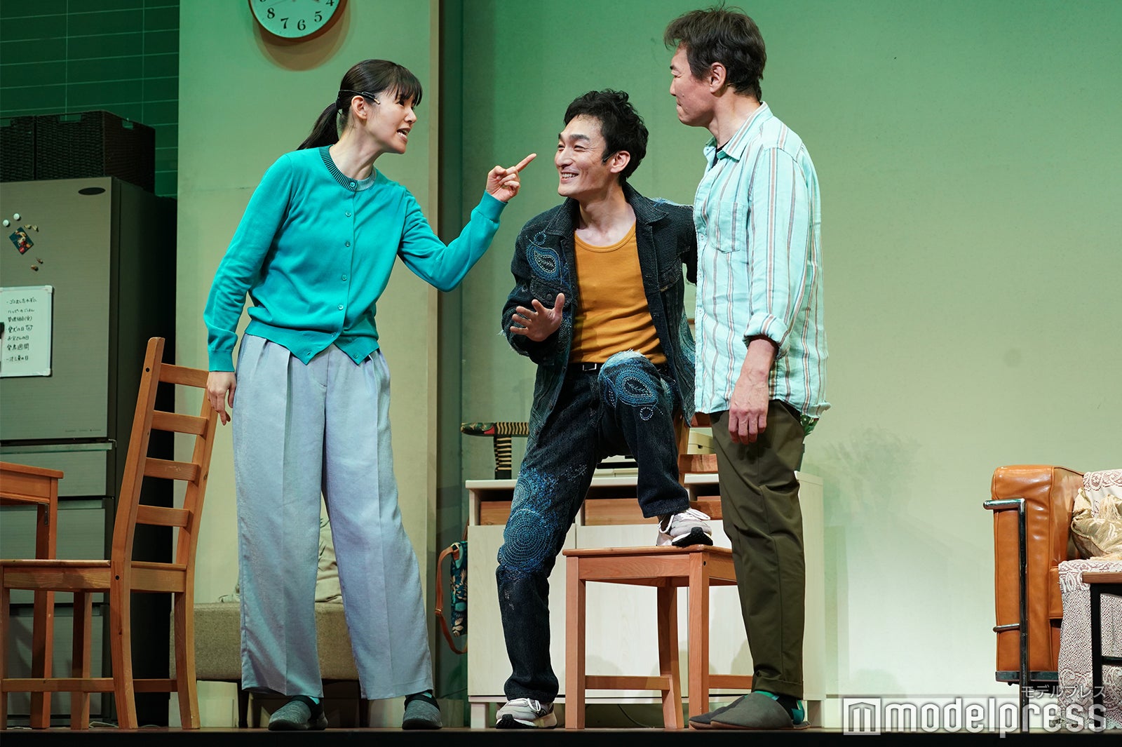 小西真奈美、草なぎ剛、羽場裕一／「家族のはなし」公開舞台稽古（C）モデルプレス