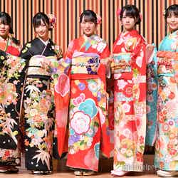 STU48（左から）矢野帆夏、沖侑果、今村美月、中村舞、谷口茉妃菜 （C）モデルプレス