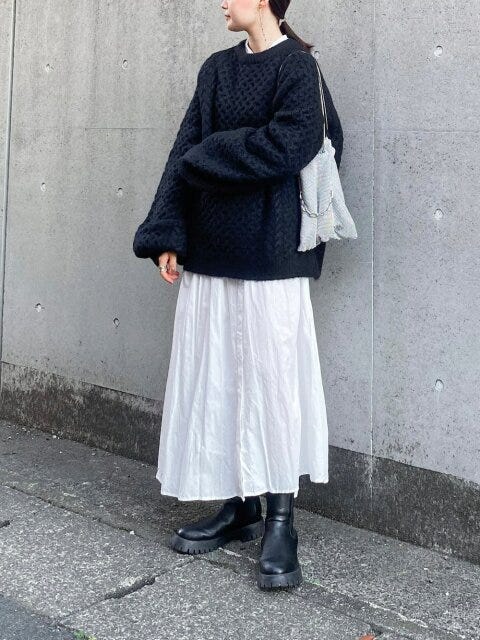 冬のモノトーンコーデ