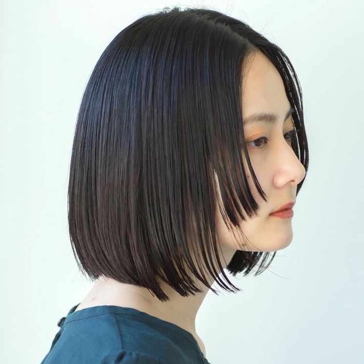 黒髪 ボブの垢抜けヘアカタログ 22 野暮ったくならない大人女性向けの髪型 モデルプレス