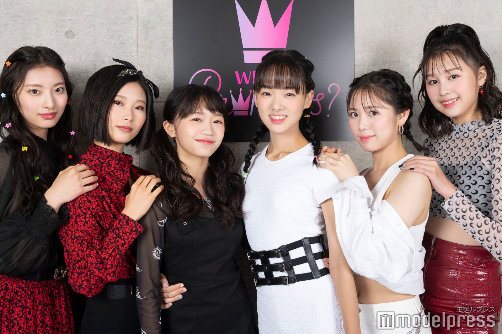 （第7話後）CHALLENGER組／（左から）YUU、RIO、YUKINO、UTA、AINA、RAN（C）モデルプレス