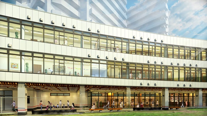 こども園が開園するA棟外観イメージ／画像提供：東京急行電鉄株式会社