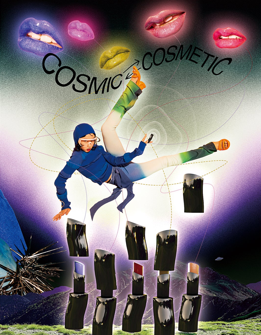 「視覚ディレクター河野未彩の頭の中。COSMIC COSMETIC」より／撮影：磯部昭子