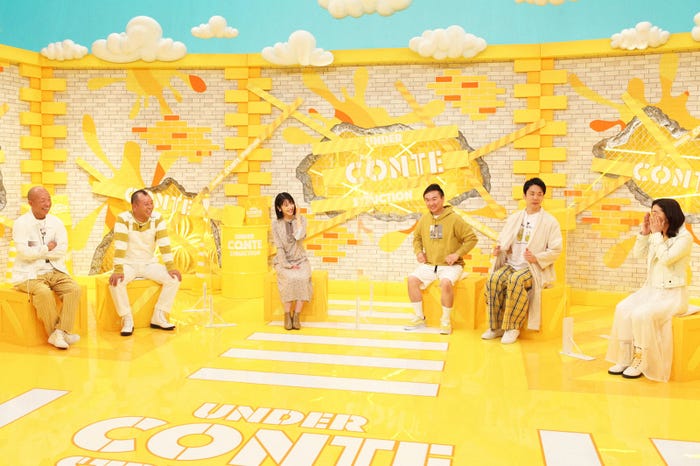 小峠英二、西村瑞樹、浜辺美波、山内健司、濱家隆一、福田麻貴(C)フジテレビ