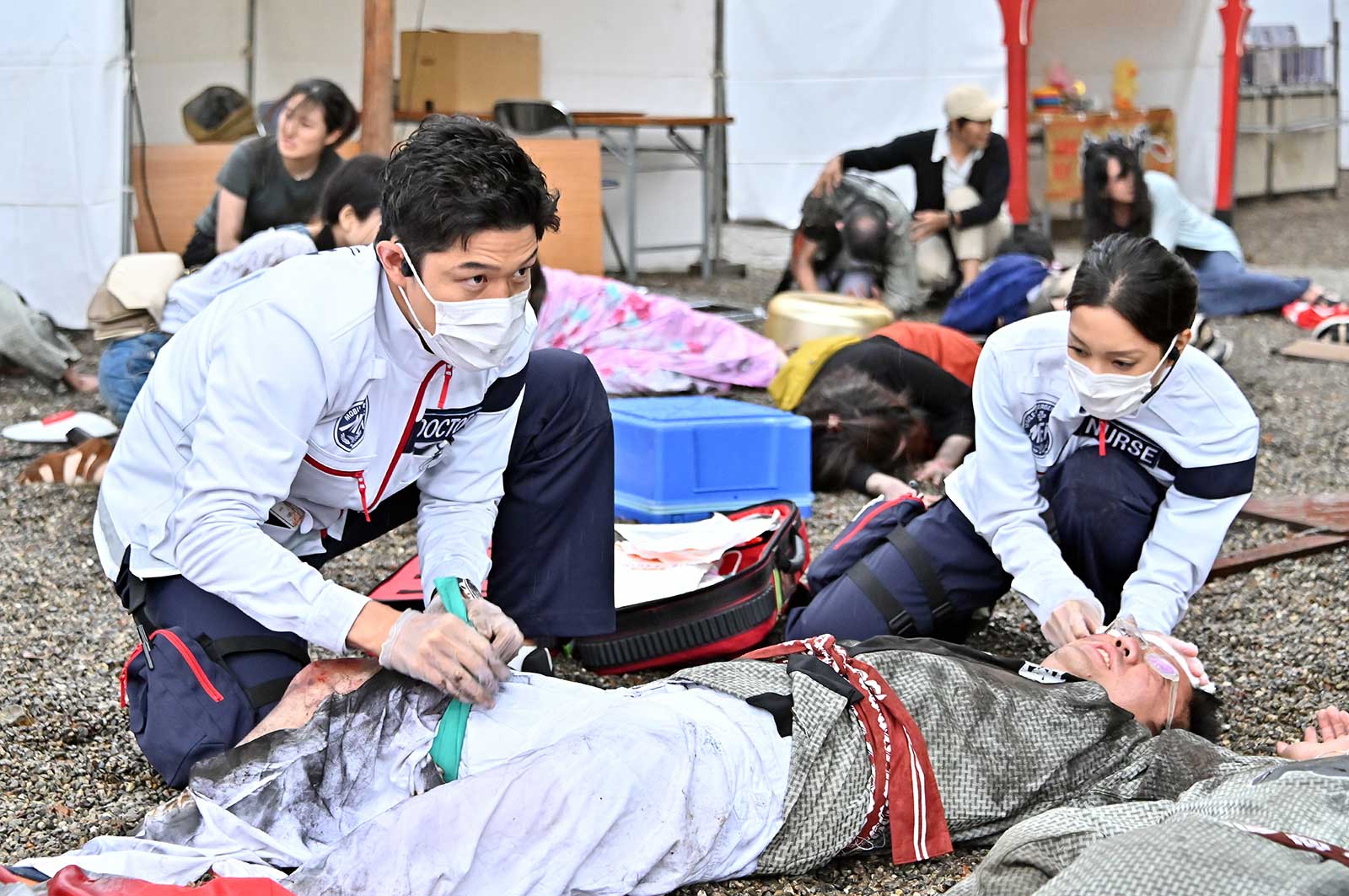 鈴木亮平、中条あやみ「TOKYO MER～走る緊急救命室～」第2話より（C）TBS